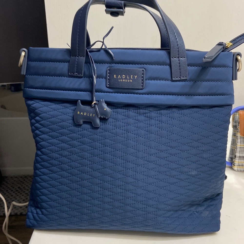 Navy back pack/purse